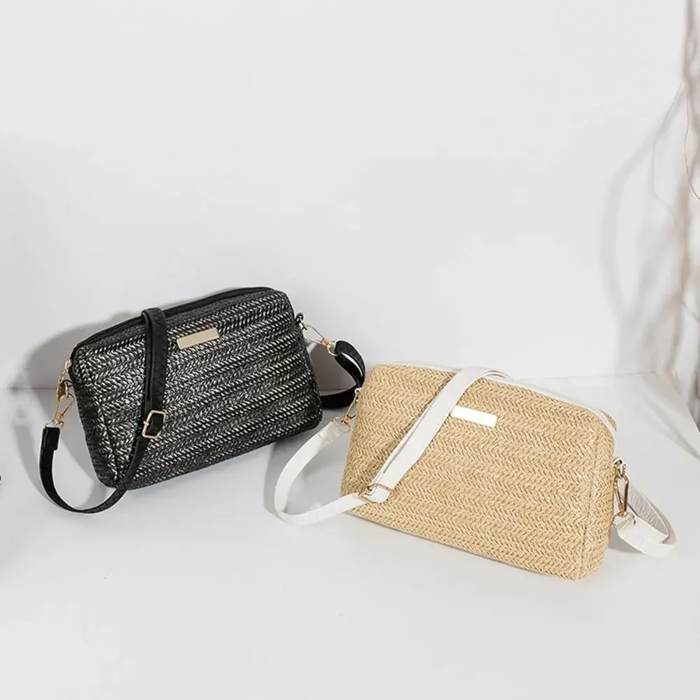 Designer Luxury Bag for Women Shoulder and Crossbody Bags Summer Beach Bag Straw Woven  Female Handbags 2024 Bolsa Sac Bolsos