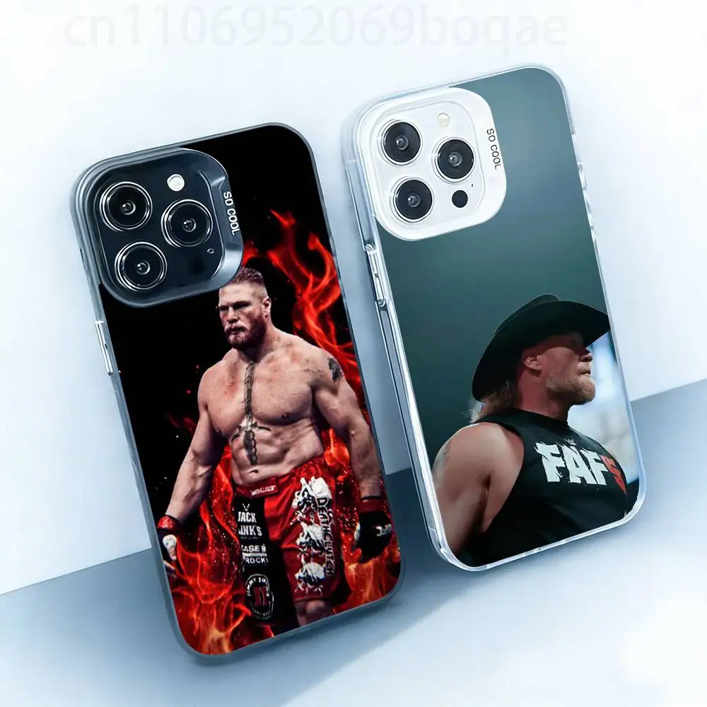 

B-Brock L-Lesnar Case for iPhone17 16 15 14 13 12 11 Pro Max Plus Air 16E X XR XS Max Hard Shockproof Bumper Cover