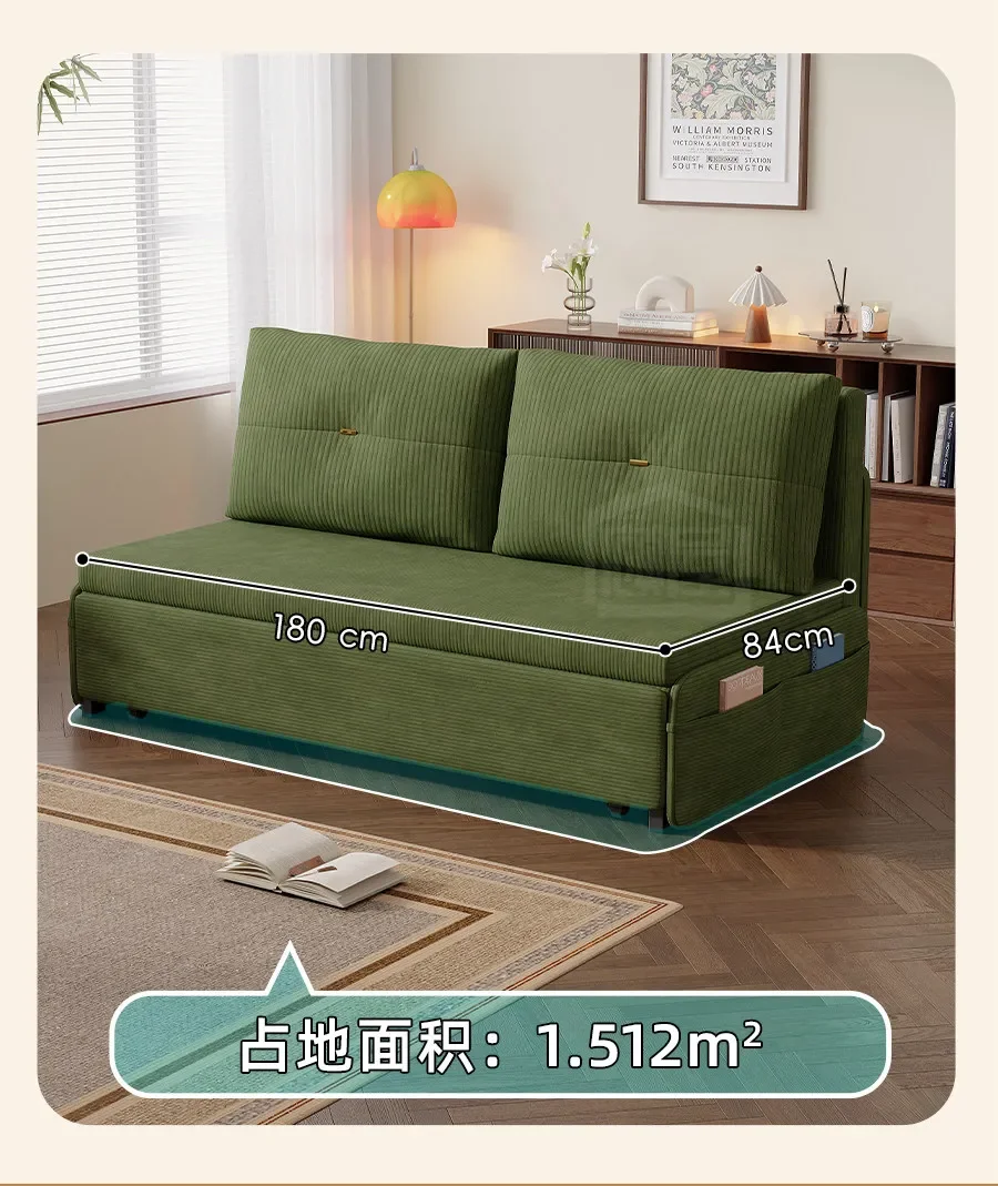 Sofa bed folding dual-purpose balcony multi-function small apartment sofa 2026 new Internet celebrity double retractable