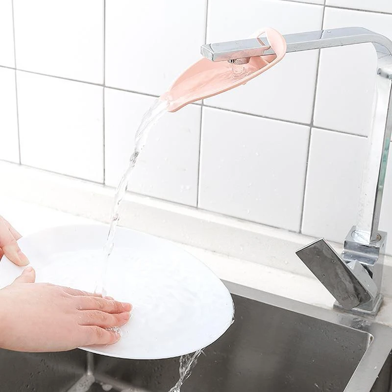 Prolunga per il lavaggio delle mani Aiuto per il lavaggio delle mani dei bambini Guida per il rubinetto della cucina Prolunga per lavello a prova di spruzzi