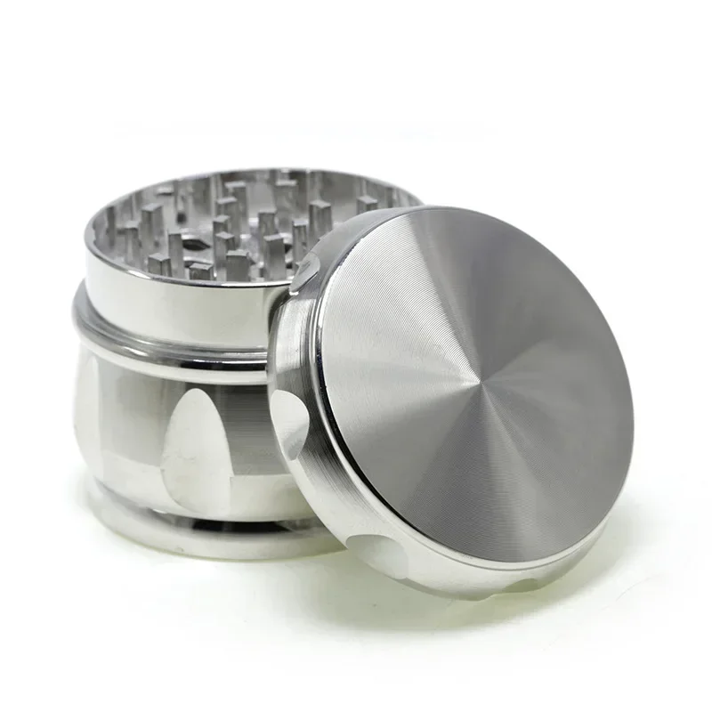 Tobacco Grinder 4 Layer 63MM Zinc Alloy with Screen Drum Spice Crusher for Smoking Accessories
