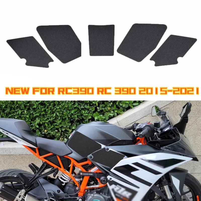 

Motorcycle Tank Protective Pad Decal for KTM RC390 Gas Knee Grip Side Traction Pad New Pattern 2014-2021