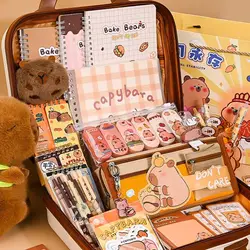 Capybara Stationery Set Abundant Cute Back-to-school Gift Kit Large Capacity Pencil Case Study Stationery for Students