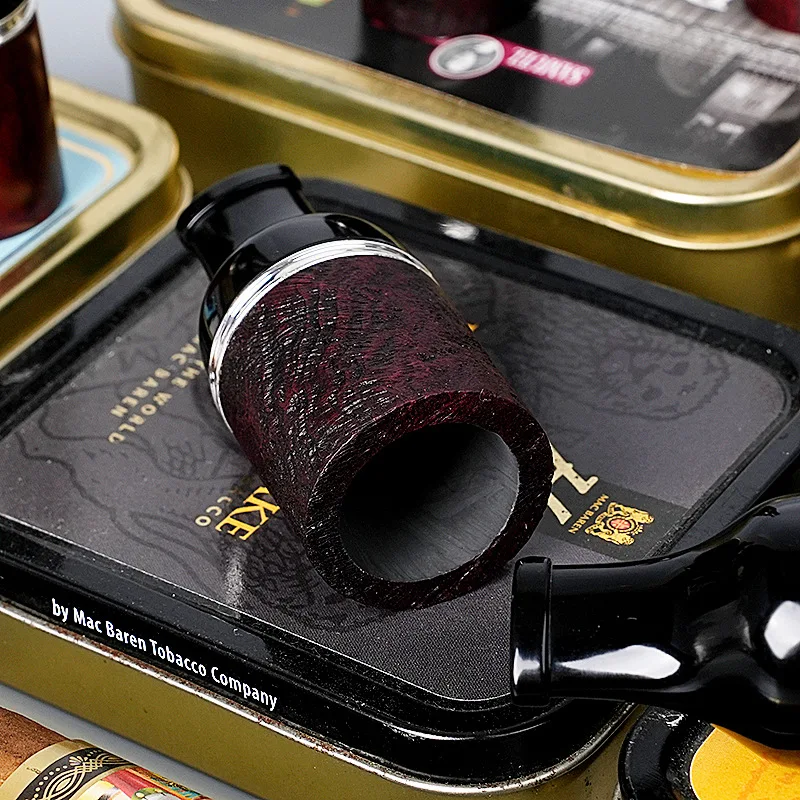 Men Cigar Holder Mouthpiece Natural Briarwood Filter with Italian Craftsmanship