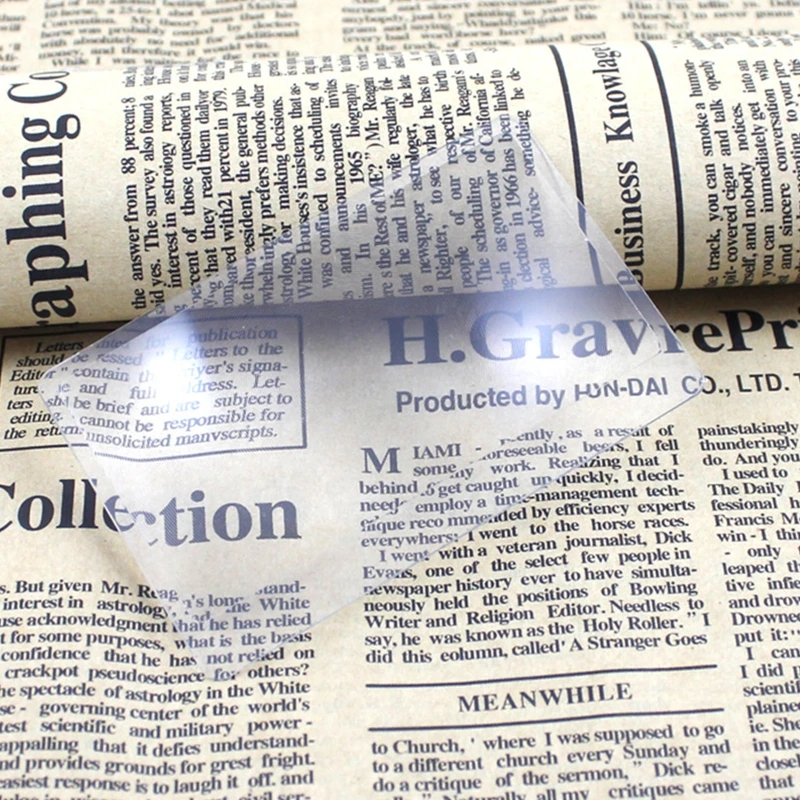 Handheld Reading Magnifier Glass Handheld Card Old Man Reading Glass