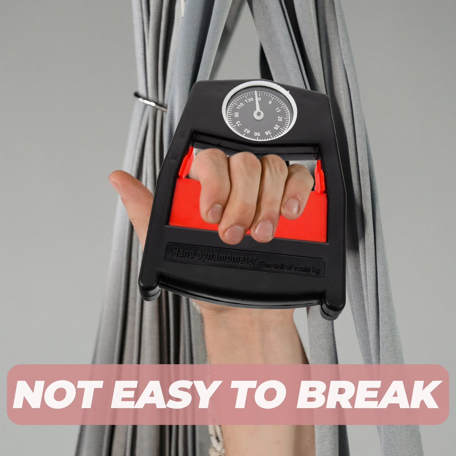 

Mechanical Hand Dynamometer Red Adjustable Grip Strength Tester Wrist Exerciser Portable Finger Trainer Tool Hand Gripper Kit