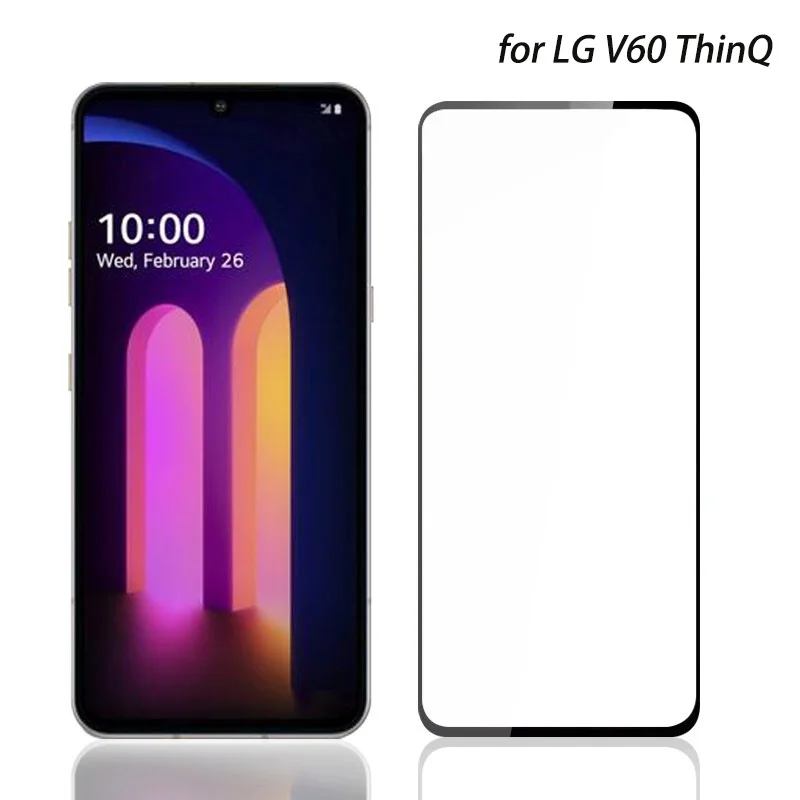 9D Tempered Glass for LG V60 G8S G8X ThinQ Stylo 6 7 Black Edge Screen Protector for LG Stylo7 9H Clear Protective Film