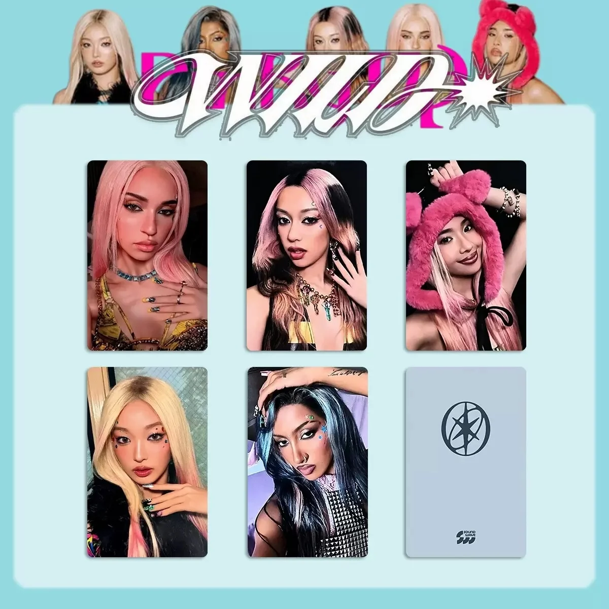 5PCS Kpop Hot Idol MANON SOPHIA DANIELA LARA MEGAN YOONCHAE 2026 New Album 