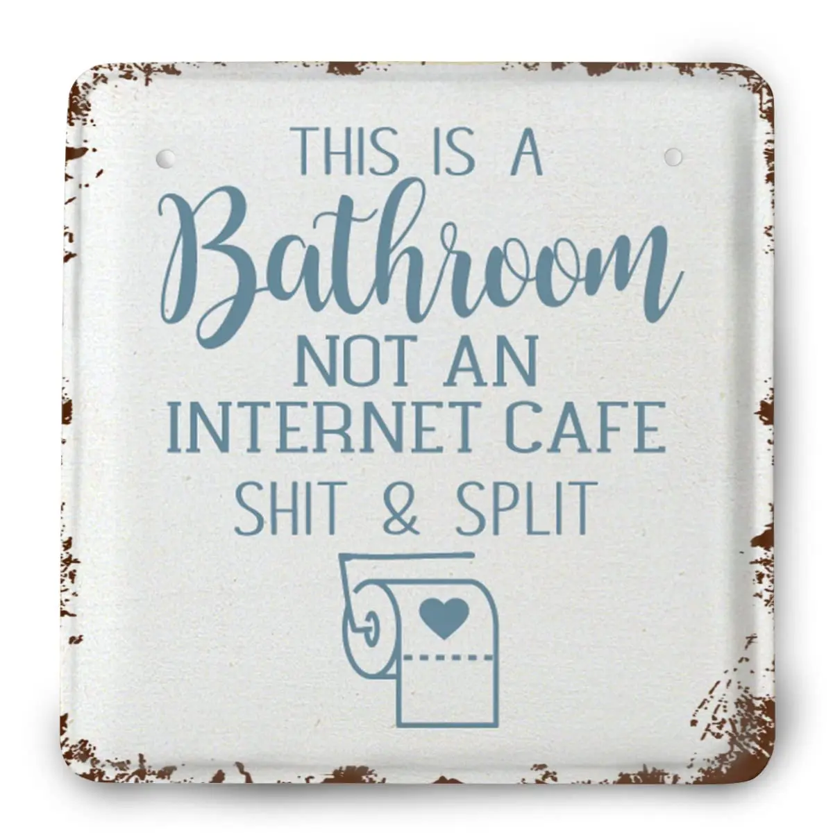 Gexlly This Is A Bathroom Not An Internet Cafe Shit Split Tin Sign Metal Vintage Tin Signs Bar Caffe Home Wall Decor Retro Poste