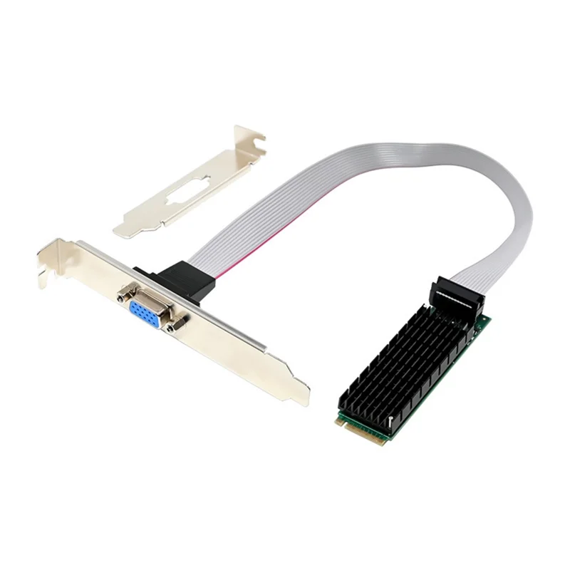 AvaCoreVGA Single Port 2K GPU Graphics Card M. 2 M Key 2280 To AST2400 2K VGA Embedded Industrial-Grade Network Adapter