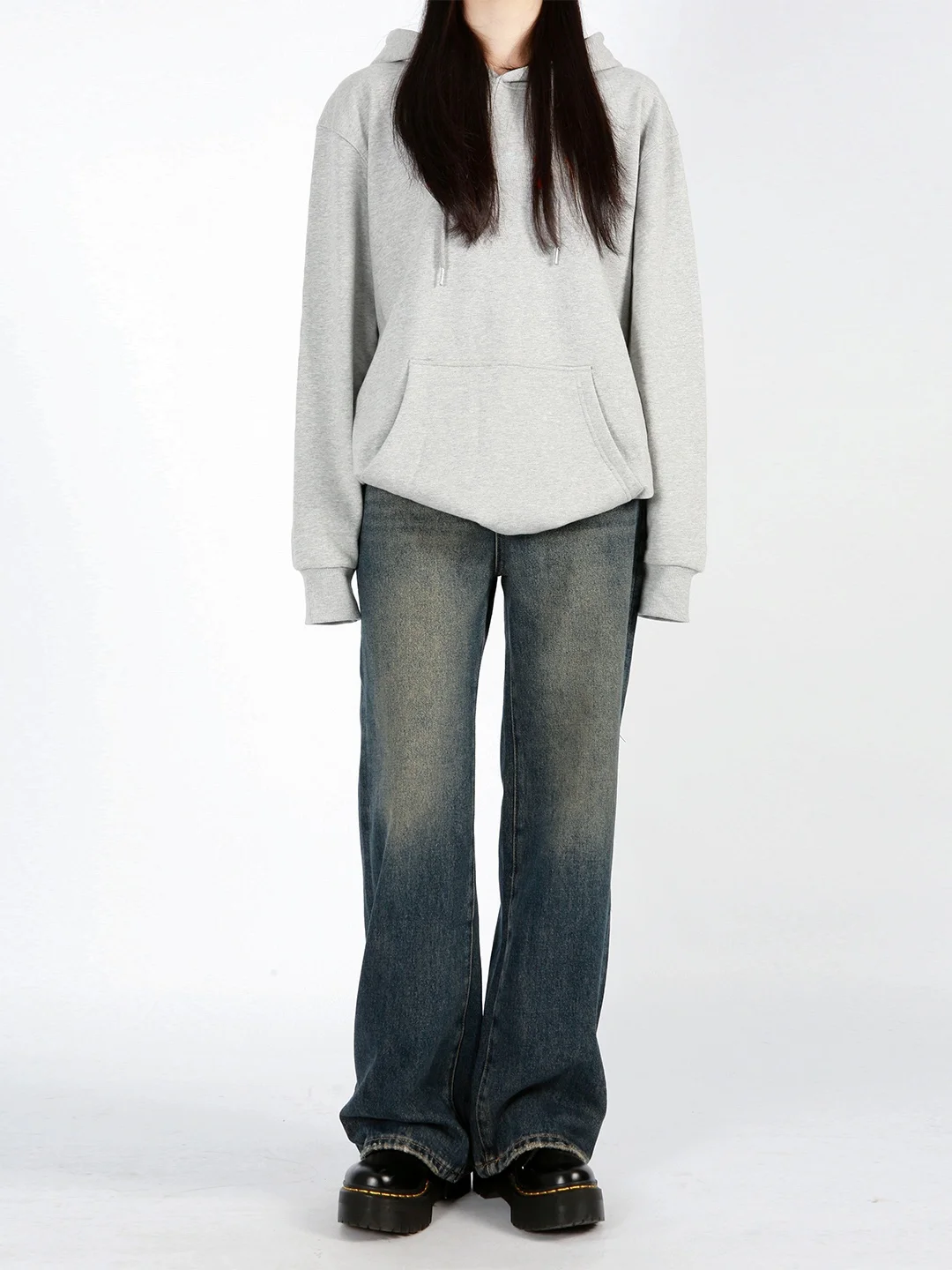 

Свободные прямые рваные джинсы с высокой талией, женские рваные джинсы из смеси хлопка, повседневные рваные джинсы свободного покроя с высокой талией