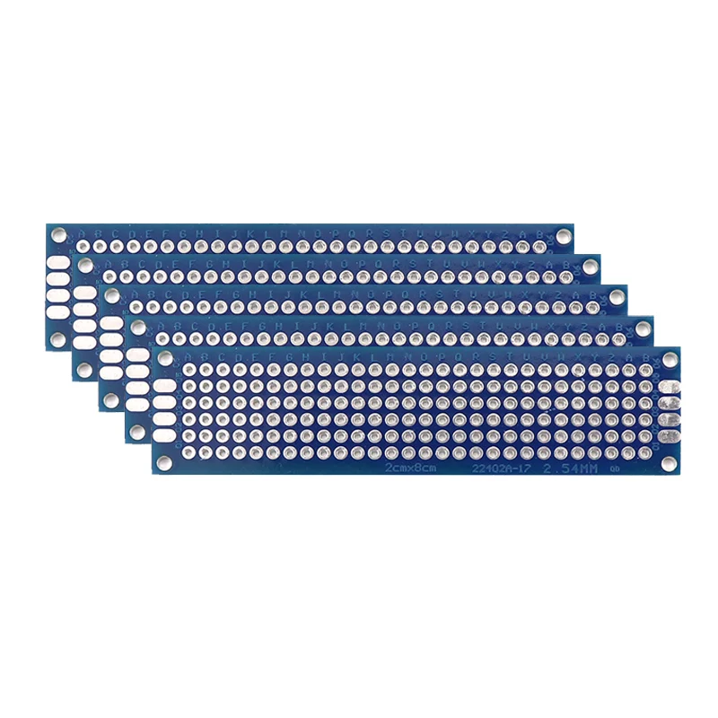 5/10PCS PCB Board Prototype Board Blauw 2x8/3x7/4x6/5x7/7x9cm Dubbelzijdig Printplaten Voor DIY Solderen Project