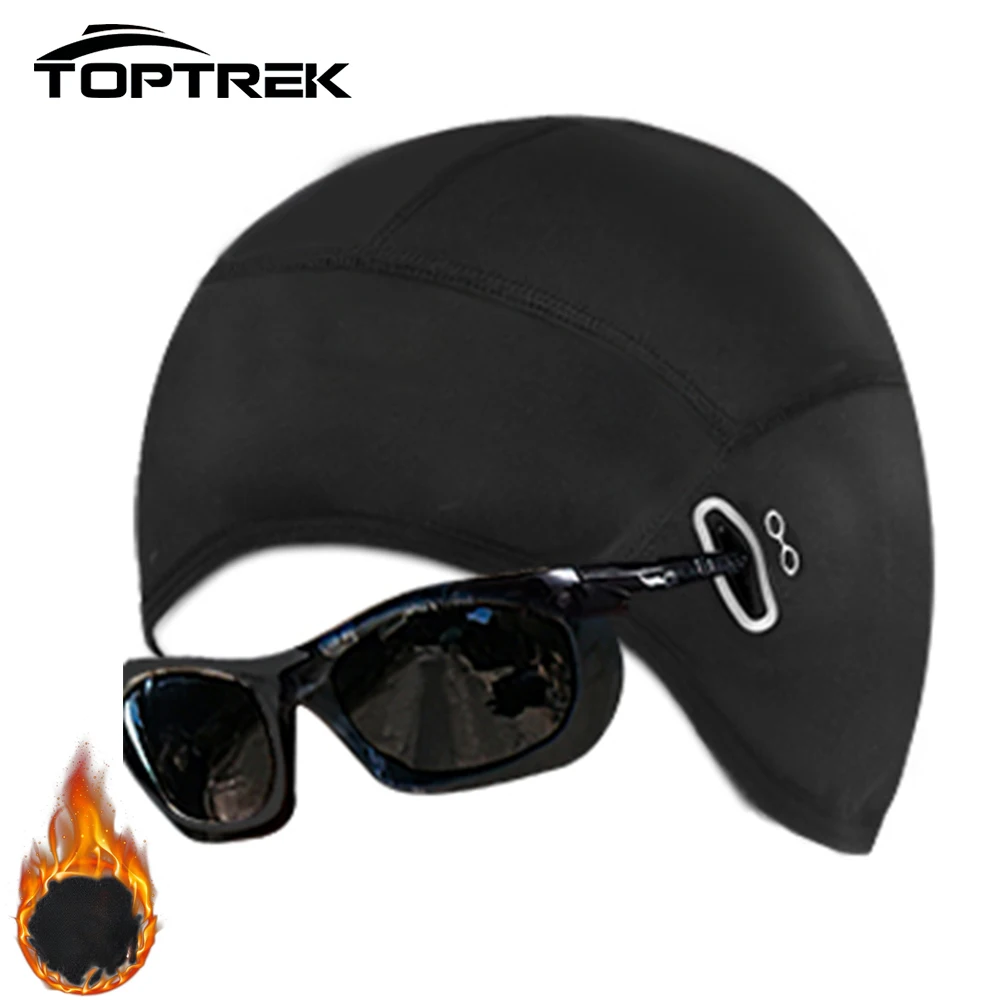 Winter Thermische Radfahren Kappe Im Freien Unter MTB Helm Liner Fleece Hut Sport Männer Fahrrad Skifahren Beanie Laufen Wandern Skullcaps