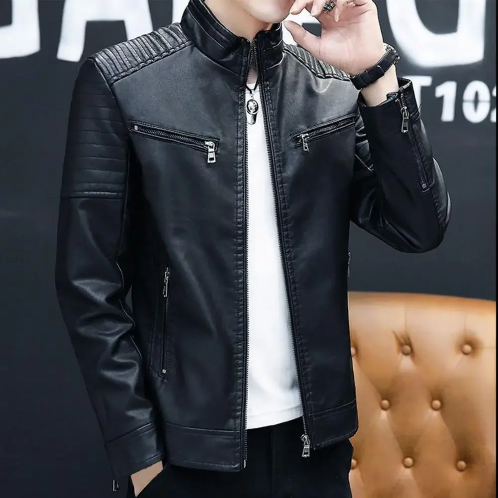 

Мотоциклетная куртка, мужская куртка, винтажное байкерское пальто для мужчин, прочная теплая куртка для повседневной носки на открытом воздухе