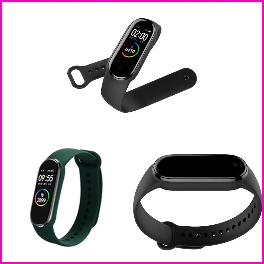 Для Mi Band 6 5 Anti-Lost Bands Регулируемые браслеты Ssilicone Ssilicone Watch Braslet