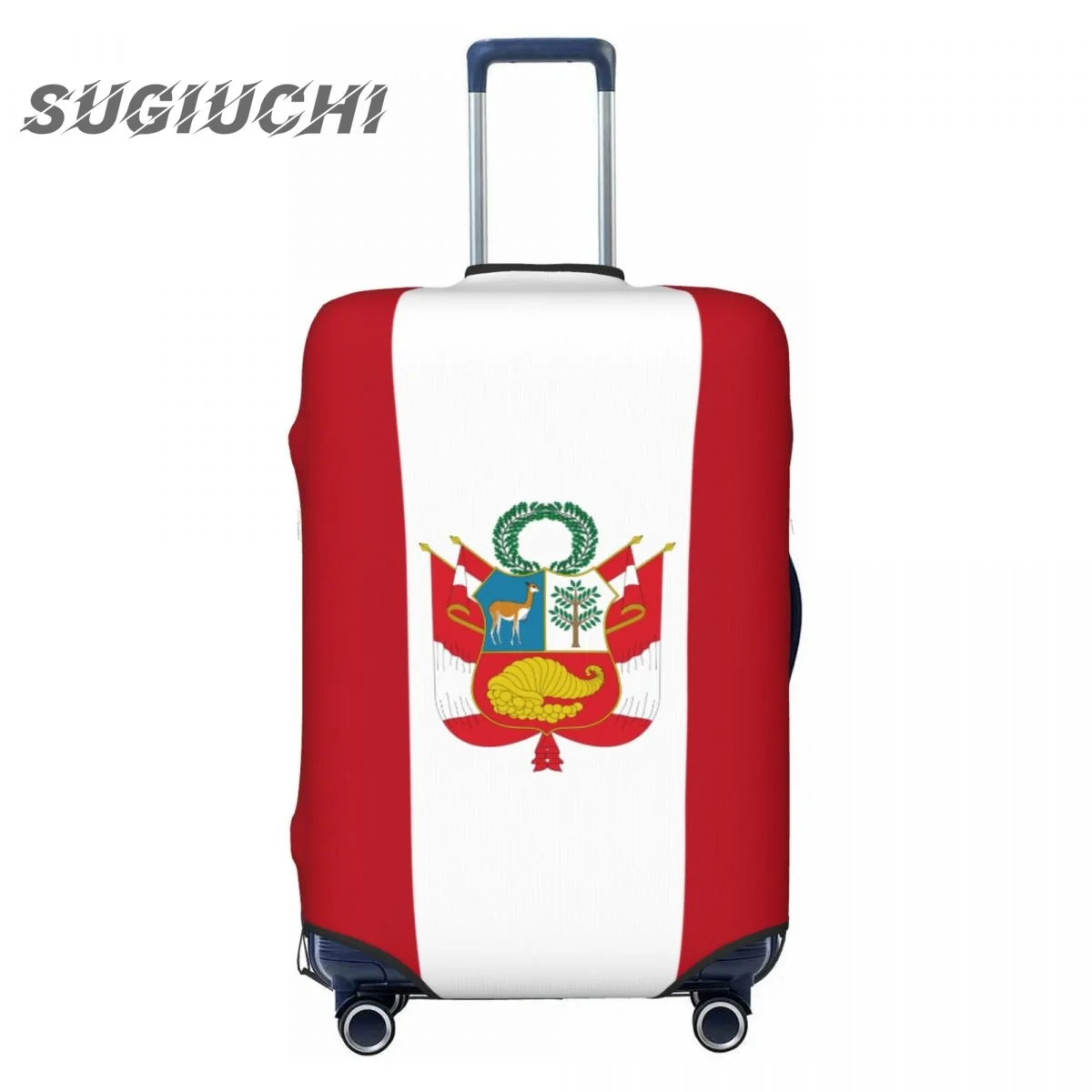 

PERU Country Flag Luggage Cover Suitcase Travel Accessories Printed Elastic Dust Cover Bag Trolley Case Protective