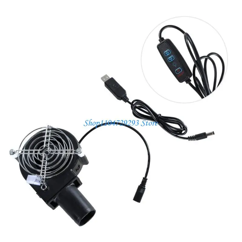 

Y2GD Powerful USB Blower Fan 4800RPM With Long Power Cord Adjustable Speed