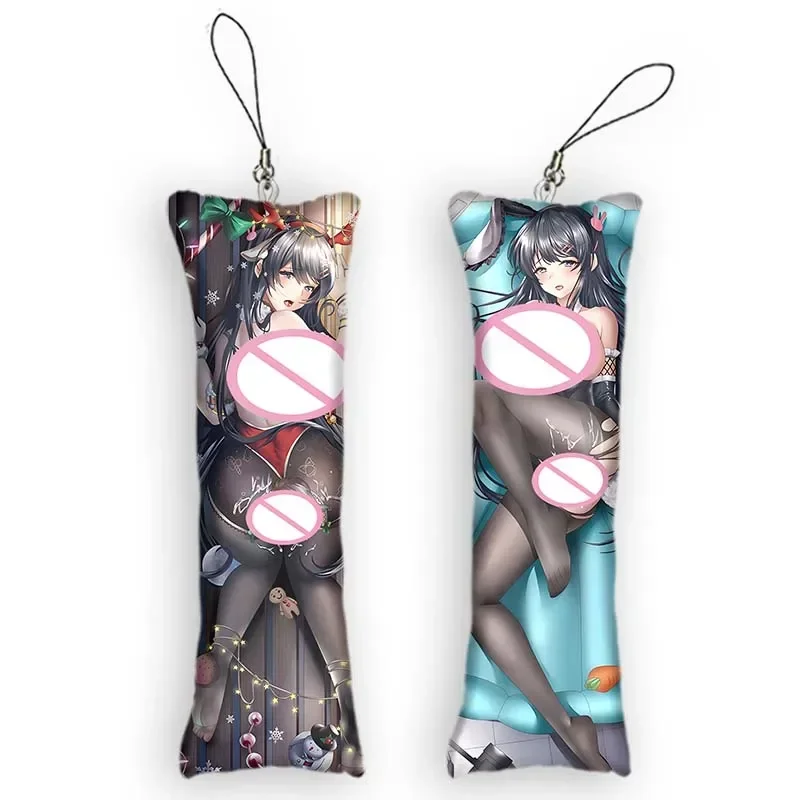 

New design Mini Keychain Rascal Does Not Dream of Bunny Girl Senpai Small Pillow Pendant Bag Pendant