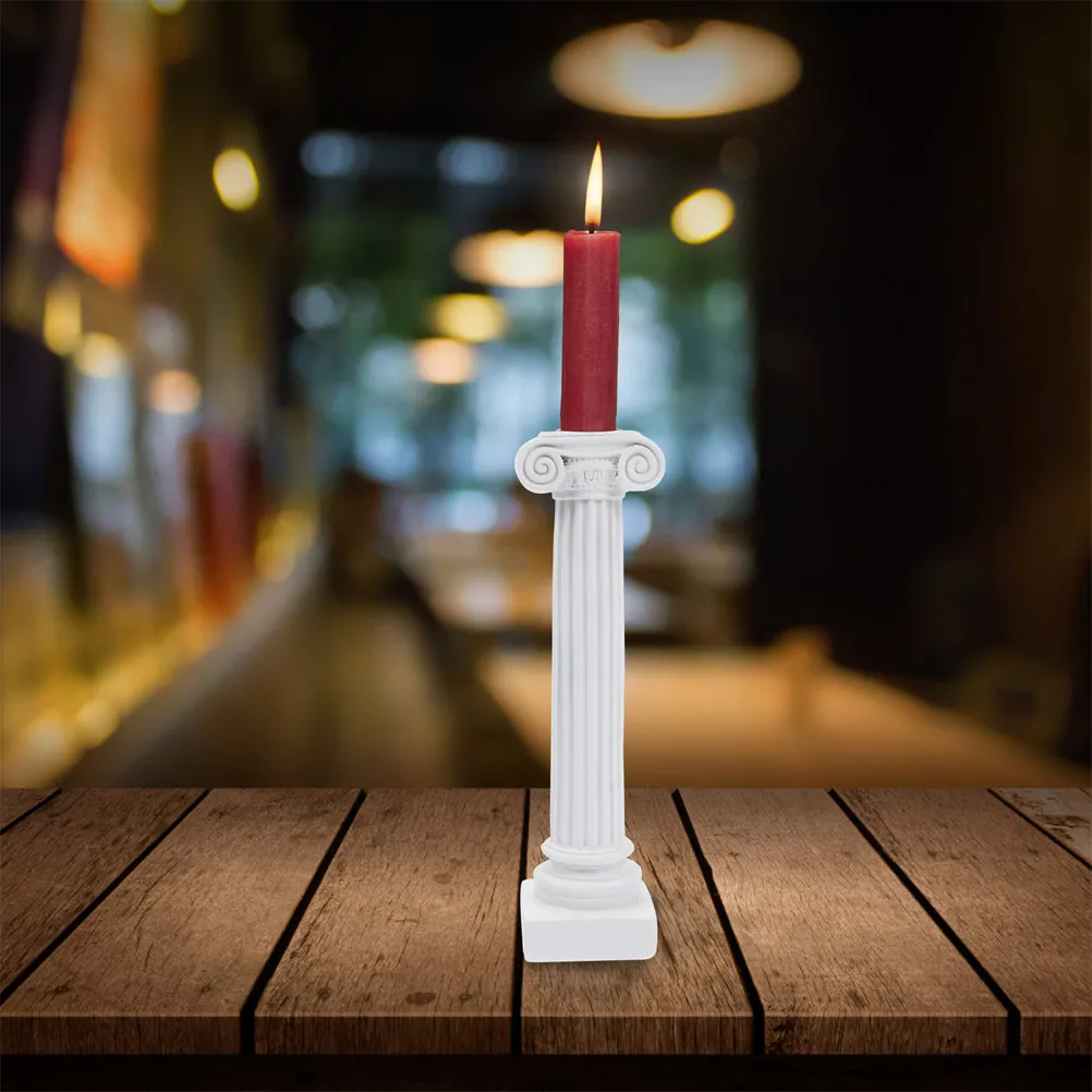 

2 шт. Декоративные подсвечники из высококачественной смолы для дома, зимних вечеринок, украшения обеденного стола, изысканные подсвечники