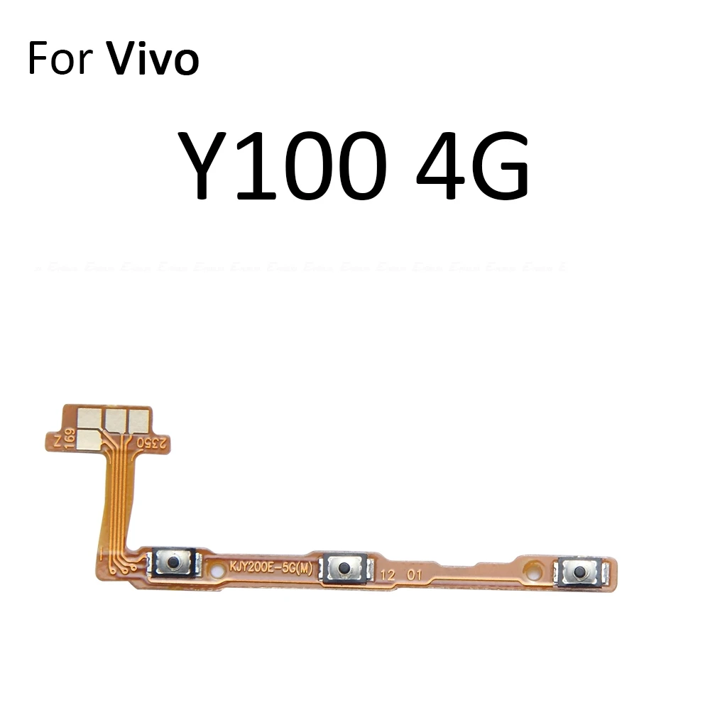 Power ON OFF Button Flex Cable For Vivo Y100 Y100i Y100t Y200 Y200e Y200i Y200t Y300 Y400 Y500 GT Pro 4G 5G Volume Key Parts