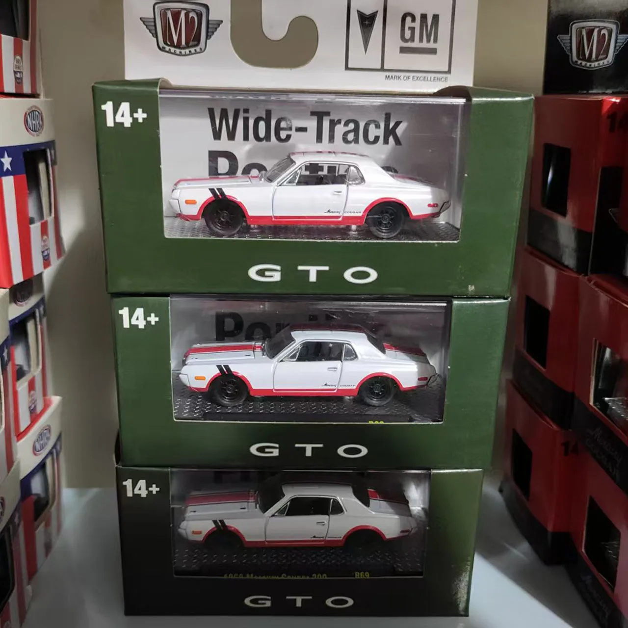 Diecast M2 1/64 Scale 1968 Mercury Cougar 390 R69 Alloy Car Model Collectible Toy Gift