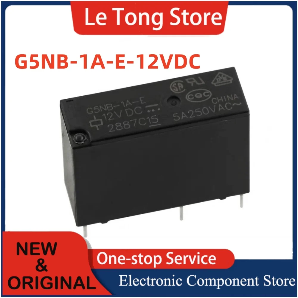 5 10 قطعة G5NB-1A-E 24VDC 12VDC 5VDC 24V 4-pin مجموعة من مرحل أصلي جديد مفتوح عادة 5A مناسب لـ Omron