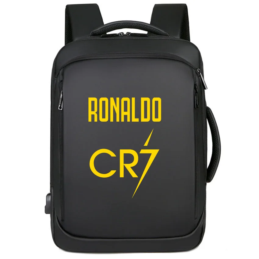 Men Laptop Backpacks Oxford High School Rucksack College Boy girl Student Backpack Soccer Superstars CR7 Pattern Print Rucksack