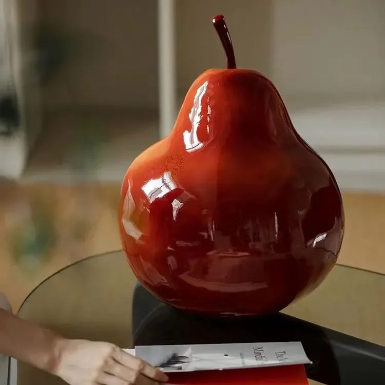 New medieval ornament pear art home decoration wabi sabi wind sculpture high-end fiberglass crafts
