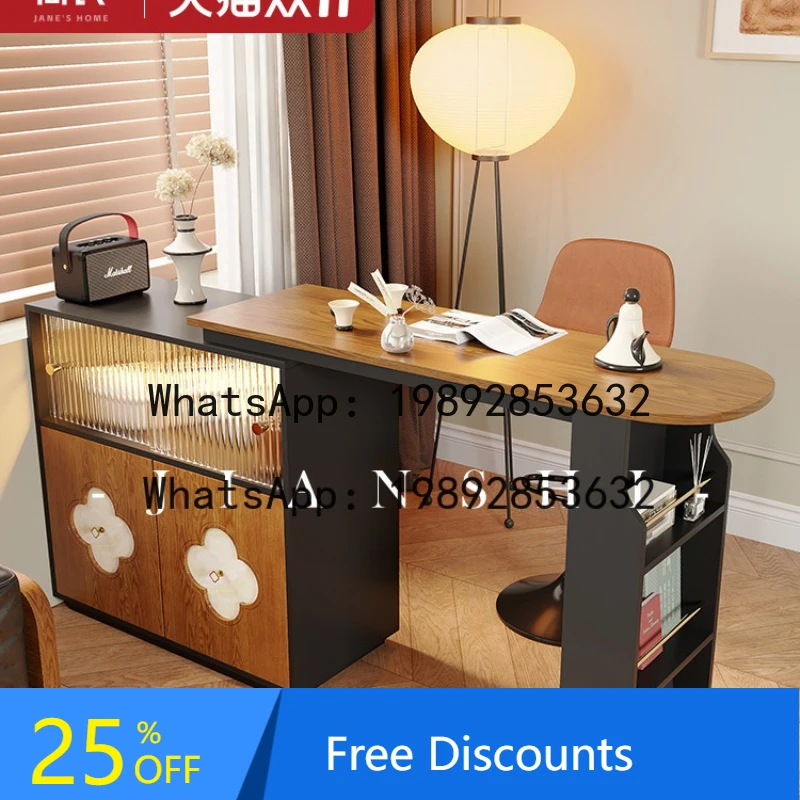 

XL Extendable Bar Table Living Room Partition Wine Cabinet Balcony Sofa Wall-Mounted Storage Rack Integrated Cabinet
