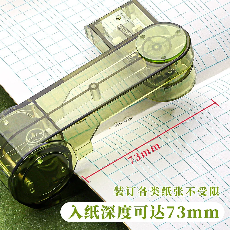 Kababear 360 Rotatable Portable Stapler Office Stationery High Aesthetic Value Student Office Use Middle Stitch Stapler
