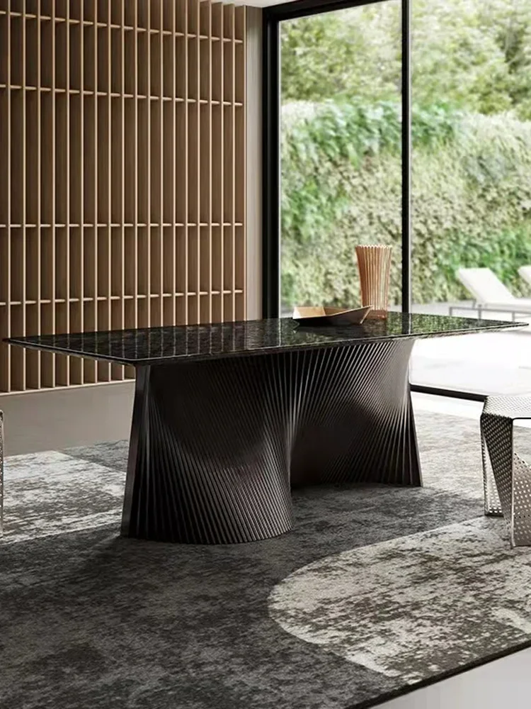 

Офисный стол из натурального мрамора, светильник, роскошный стол, домашний стол, стол босса