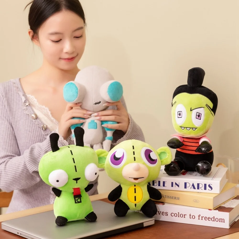 Cute Cartoon Green Alien Plush Doll Kawaii Game Character Stuffed Toy Home Ornament Birthday Gift