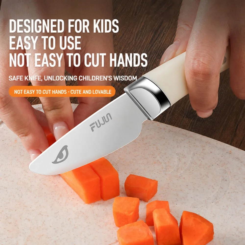 Children's kitchen knivfe Do Not Hurt Hands Kindergarten Early Education Fruit Knife Baby Specific Kitchen Knife Cutting Boards