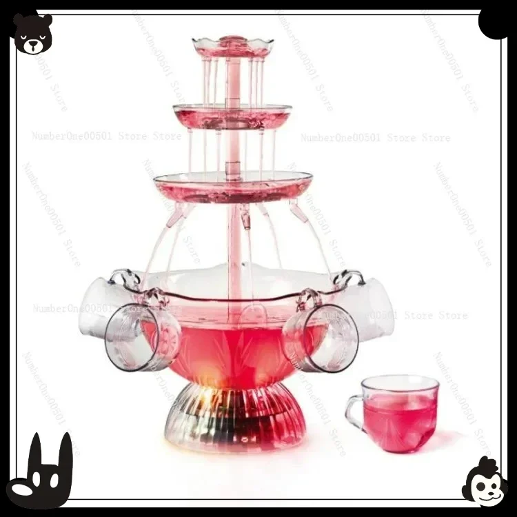 

Red wine fountain machine party can be used for wine party juice drink waterfall machine hotel wedding self-service decanter