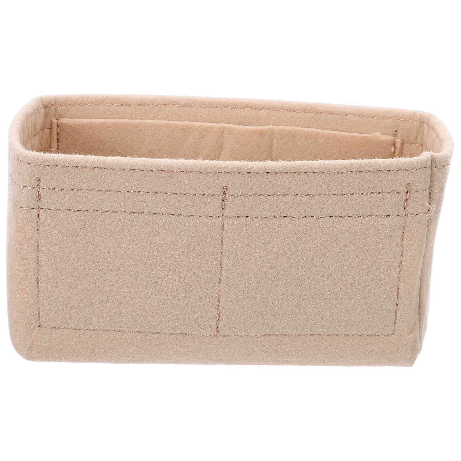 

Organizer Insert 4-Pocket Felt Inner Bag Liner Compact Tote Handbag Divider Small Purse Organizer - Felt Bag Insert For Travel
