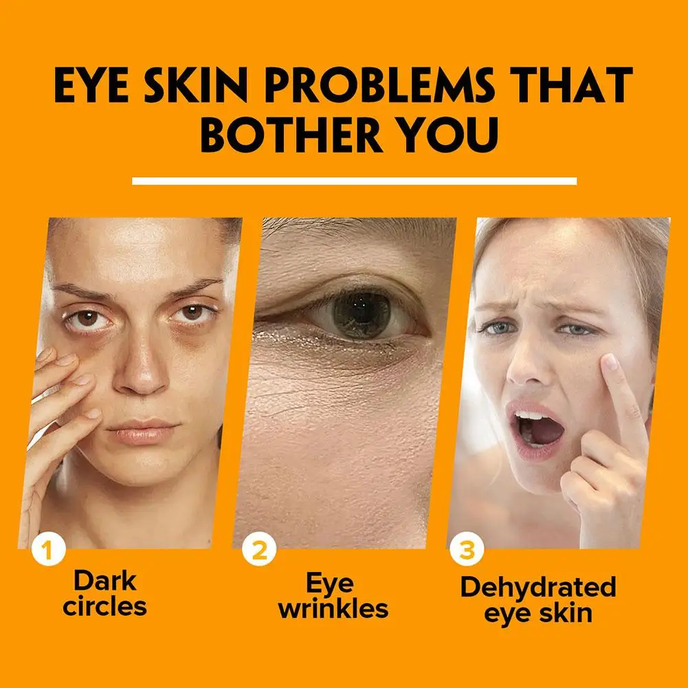 Крем для глаз с куркумой, ретинол, палочка для глаз с куркумой для мешков под глазами, палочка для бальзама для глаз, увлажняющий, восстанавливающий кожу вокруг глаз, автомобиля P3d4