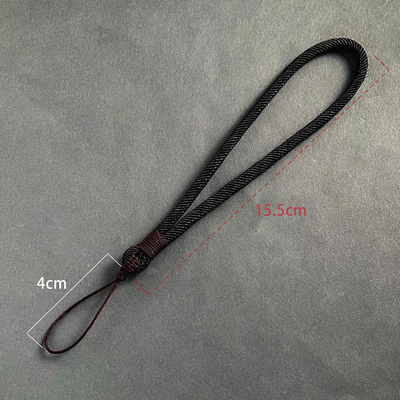 Handy-Lanyard, kurzes Handgelenksband, verstärkt, farblich passend, handgewebter Anhänger, Damen- und Herren-Accessoire, Anti-Verlust-Lanyard – Detail 10