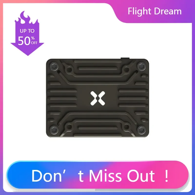 

NYFoxeer Reaper Extreme 2.5W VTX 5.8G 72CH Pitmode 2500mW Build-in Mic CNC Heat Dissipation Shell 2-8S 20X20mm for FPV Long Rang