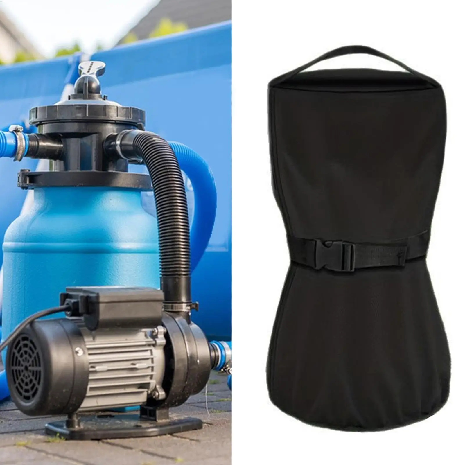 Sand Filter Pump Cover UV Resistant Sand Filter Pump Cover Multifunctional Secure Swimming Pool Accessories Enhanced Protection