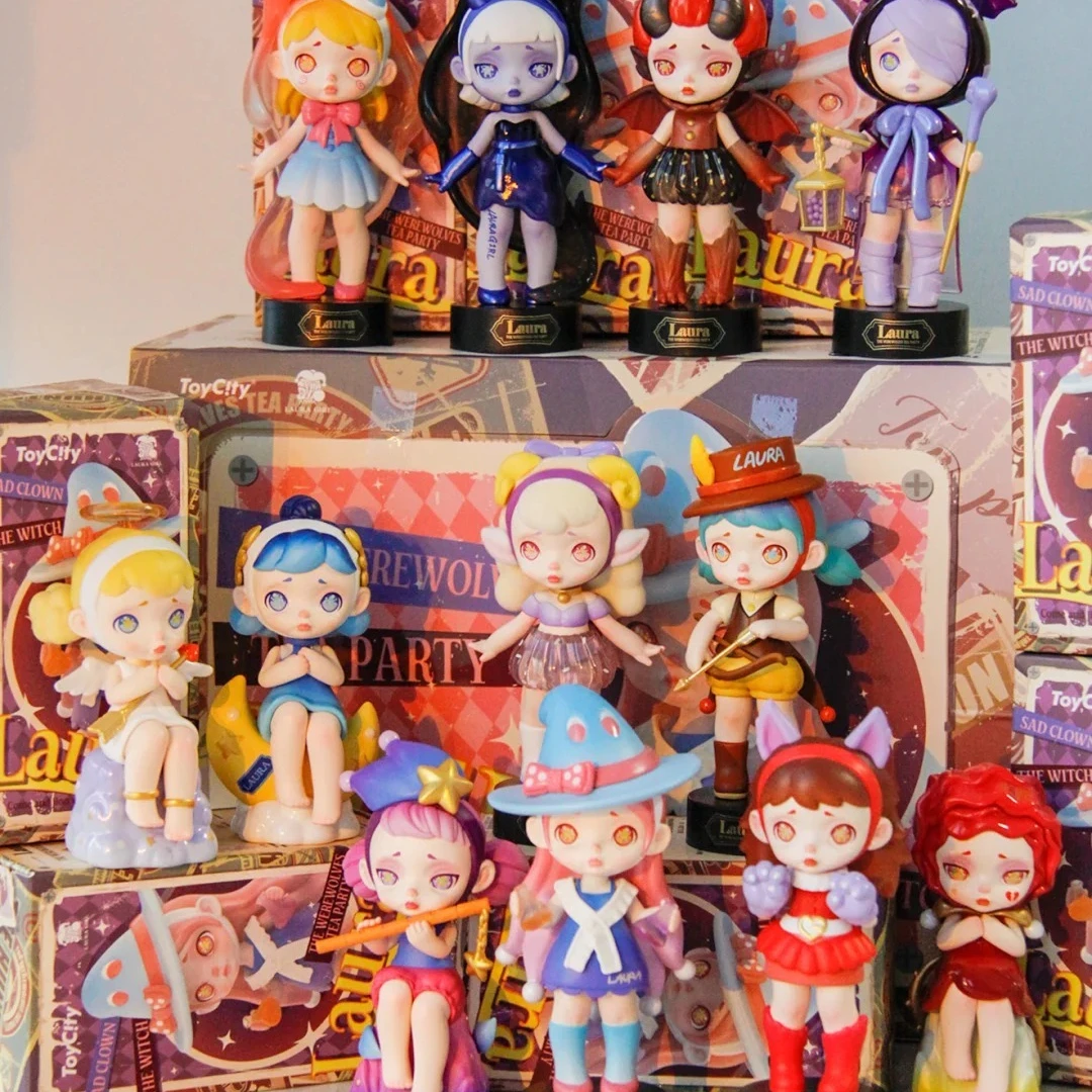 

Laura Man and Wolf Tea Party Series Blind Box Kawaii Mystery Box Toys Doll Cute Anime Figures Surprise Bag Desktop Decorat Gift