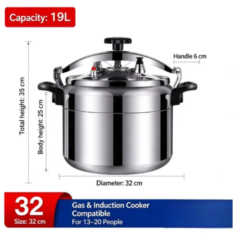 19L Aluminum Alloy Explosion-proof Induction Cooker Universal Thickened Large Capacity