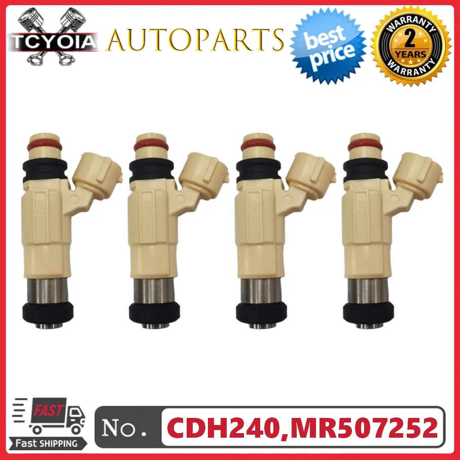 4pcs/Lot Fuel Injectors CDH240 MR507252 For Mitsubishi Eclipse Galant Dodge Stratus Chrysler Sebring 2001-2005 2.4L