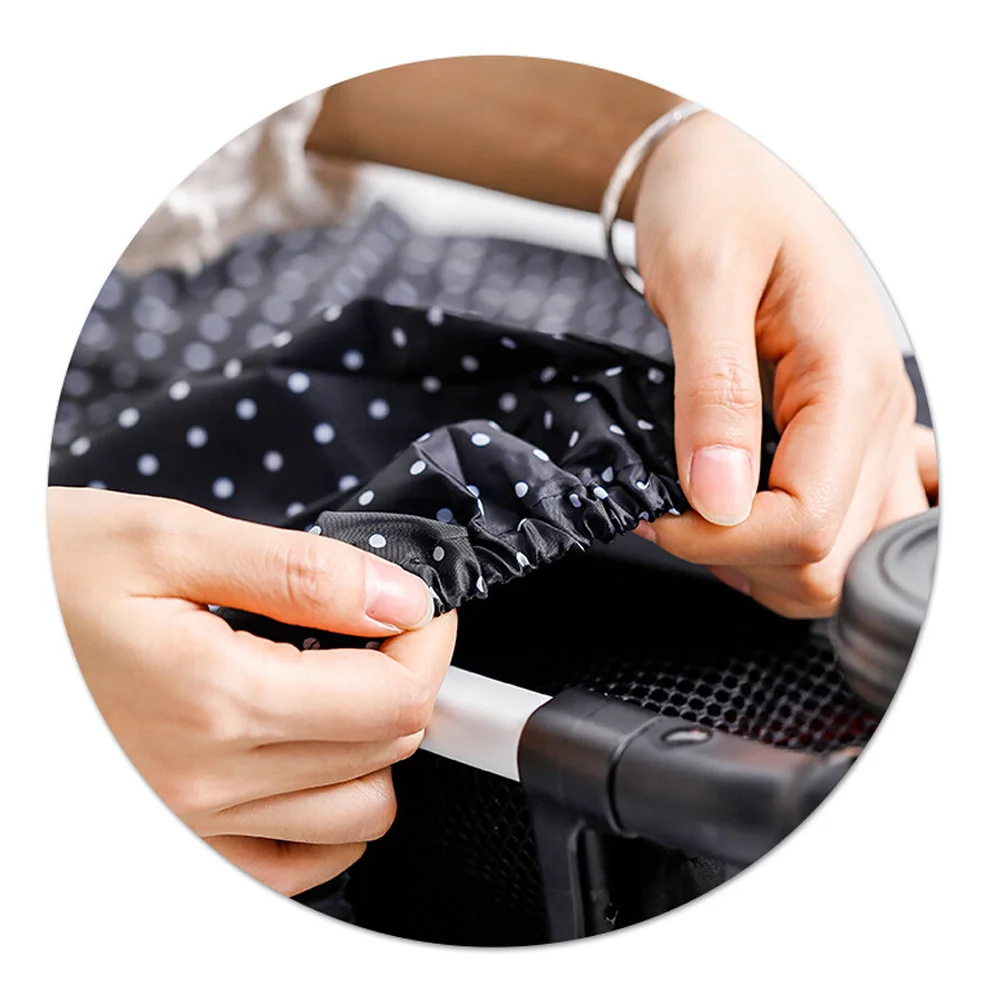 غطاء مطر مقاوم لجميع الأحوال الجوية لعربة الأطفال مصنوع من البوليستر عالي الجودة يناسب معظم عربات الأطفال للاستخدام الداخلي الخارجي #2