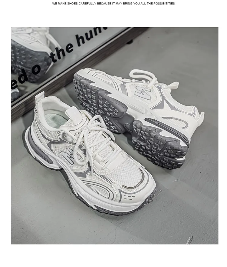 Men's Chunky Dad Sneakers Breathable Mesh Running Shoes 3 Colors – Detail 10