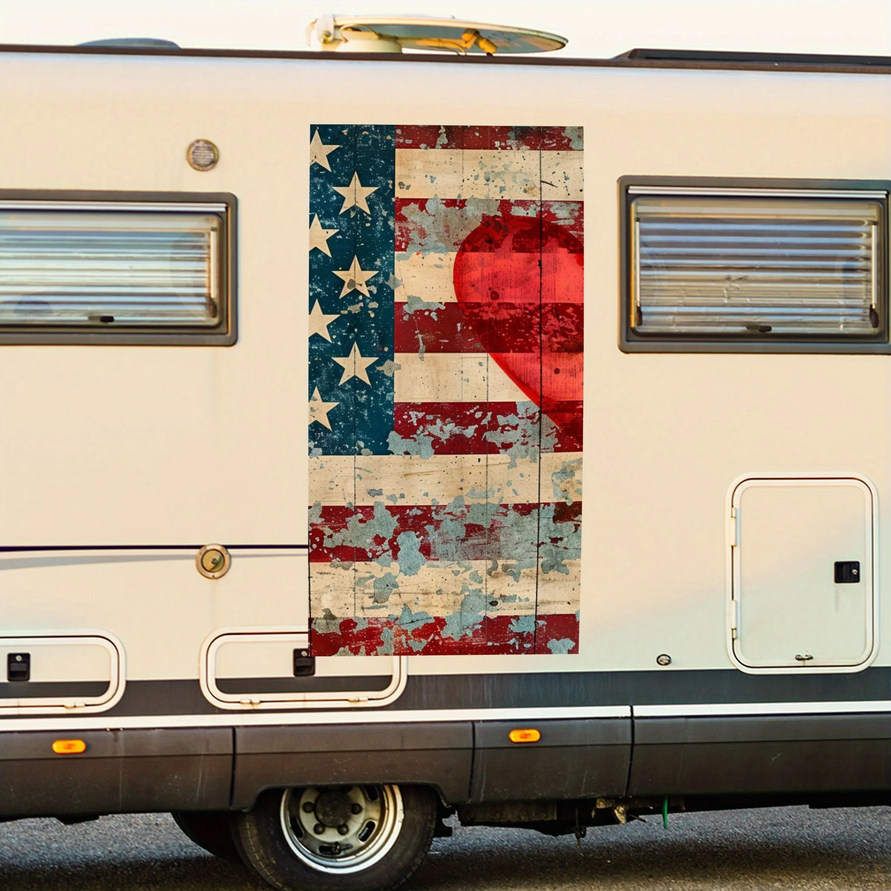 

Забавная патриотическая виниловая наклейка для двери автомобиля на колесах, водонепроницаемые самоклеящиеся виниловые наклейки, декоративная защита автомобиля Ca