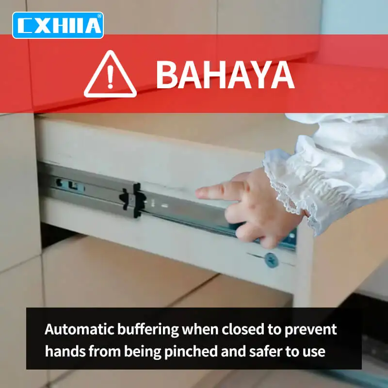 CXHIIA Stainless Steel Full Extension Drawer Slides Side Mount Ball Bearing Metal Rails Track Guide Glides Runners Heavy 100 Lbs