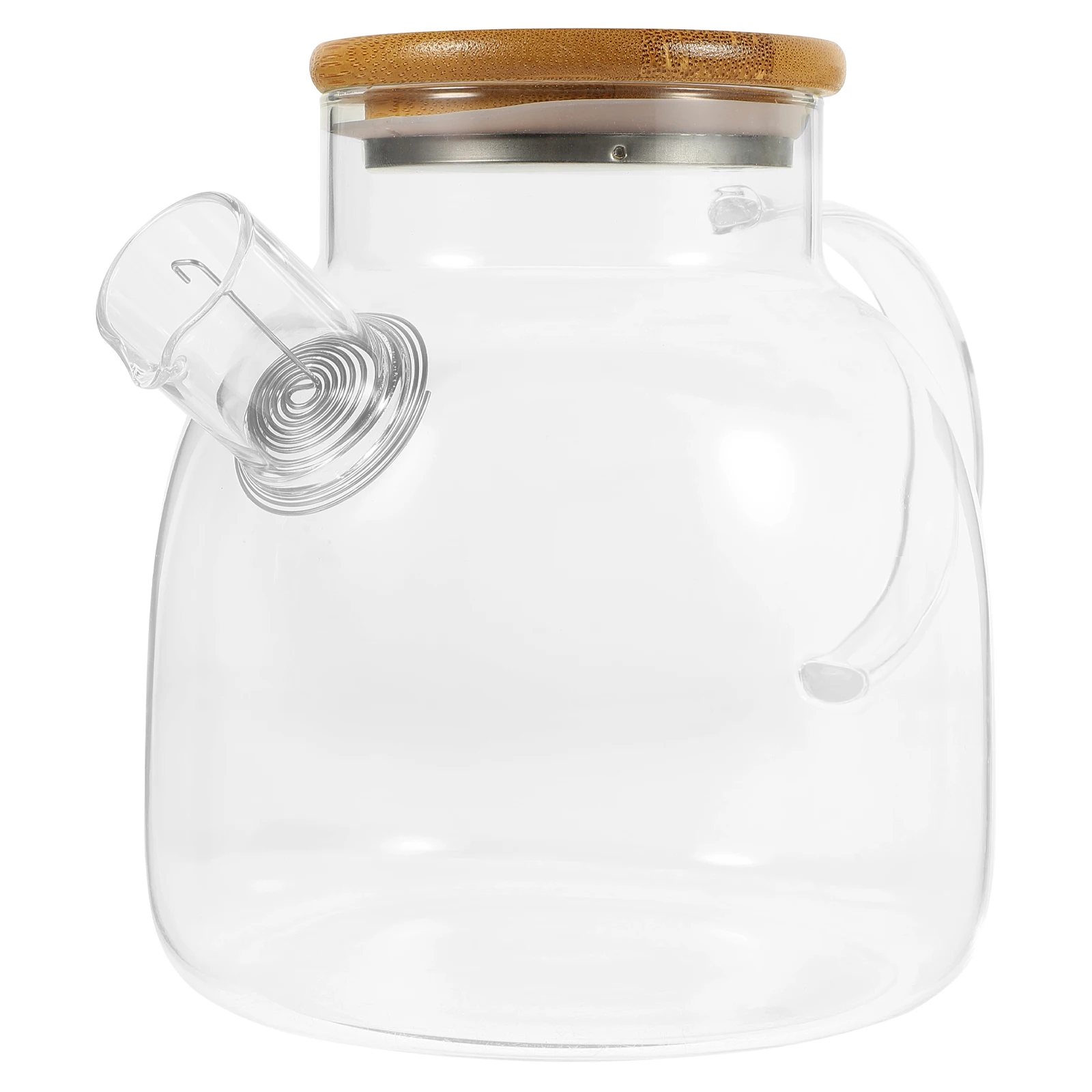 

Small Clear Glass Teapot Hand-Made Portable Flower Tea Kettle Household Tearoom Tea Steeper Glass Teapot Small Water Kettle