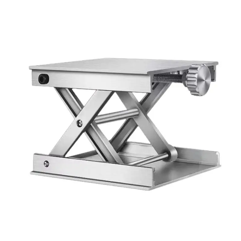 10cm Lab Lifting Stand Rack Scissor Lab Lifter Lab Aluminum Alloy Adjustable Lifting Base Laser Level Bracket Lab Lift Platforms