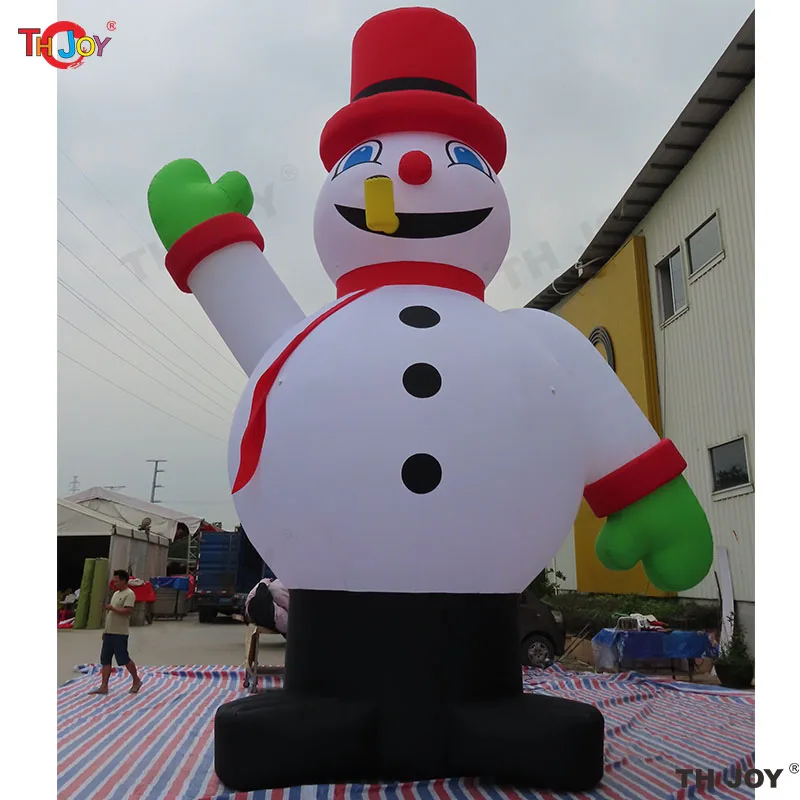 Bonhomme de neige gonflable pour la publicité, cadeau extérieur, 10m, 33 pieds de haut