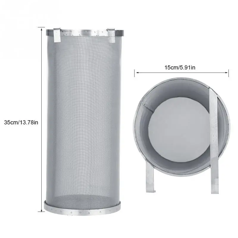 

Stainless Steel Hop Spider 300 Micron Mesh Beer Filter With Hook For Homemade Brew Coffee Dry Hopper